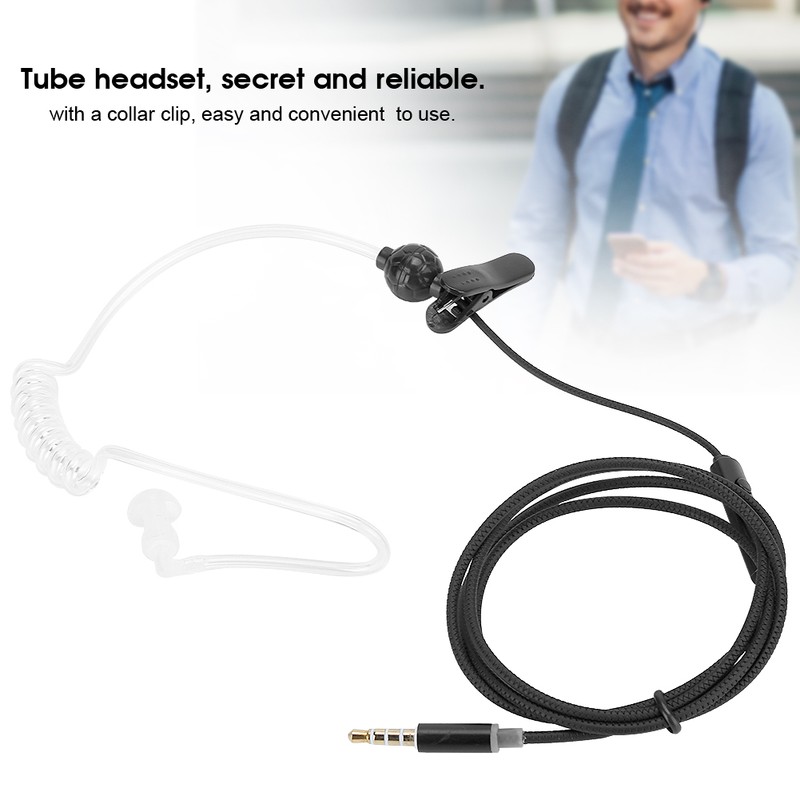 3sets Noise Reduction Headphone AntiRadiation Wire Control Earphone with Mic