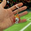 BDM - Llavero con balón y bandera de España, silver