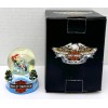 2004 Harley Davidson Mini Holiday Snow Globe Biker Santa 96884-05V