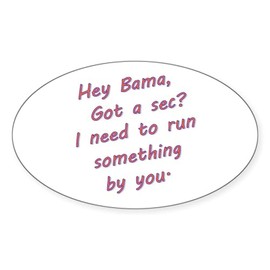 CafePress Hey Bama Oval Car Bumper Sticker(10-Pack)