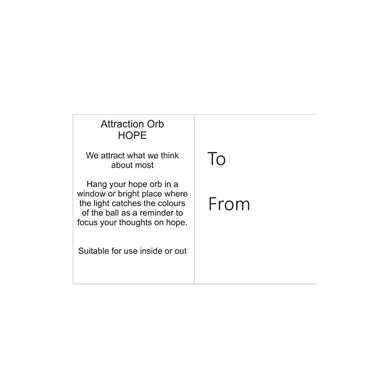 Sienna Glass Attraction Orb - Hope