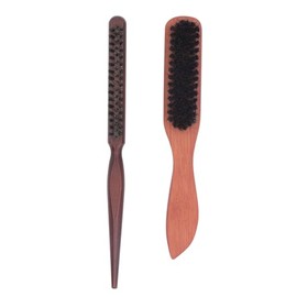 Mini Cepillo para Barba para Hombres, Cepillo de Limpieza para Barba, Cerdas Rígidas de jabalí, Cerdas Suaves, Ligero, Ergonómico, Duradero y Confiable para Hombres