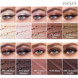 LUXAZA PRO 10PCS Eyeshadow Stick,Shimmer And Matte Brown Metallic Cream Eyeshadow Pencil Crayon with Smudge-proof & Waterproof,Eye Brightener Stick - A1