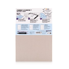 GRAPH'IT Manga Pad 25 Sheets 300g Extra White Special for Alcohol Marker 1 Page Glued Resistant Paper for Alcohol Ink 6 Layers Manga Templates Included - A4 Format