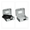 Relaxdays Cash Box, 3-Digit Number Combination, Coin Insert, Iron Money