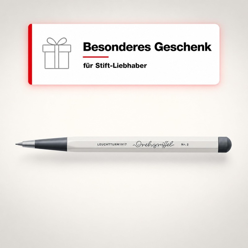 Leuchtturm1917 Rotary Pencil No. 2 Mechanical Pencil, 0.7 mm, Light