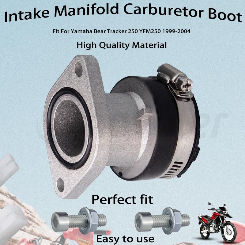 Amavoler Intake Manifold Carburetor Boot Aftermarket Replacement Parts Fits For