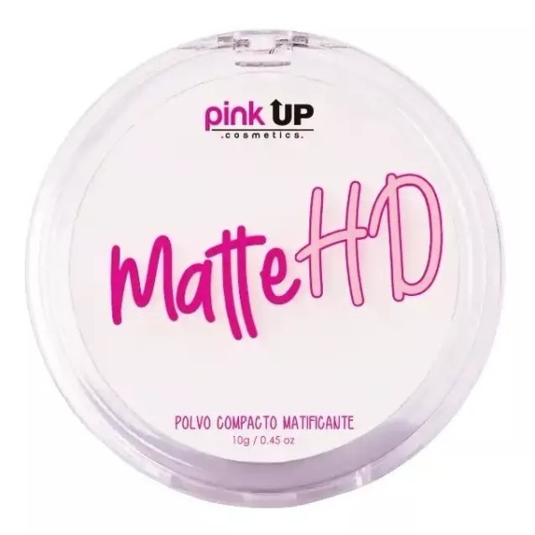 Pink Up, Polvo Compacto Hd, Matificante, Pieles Mixtas
