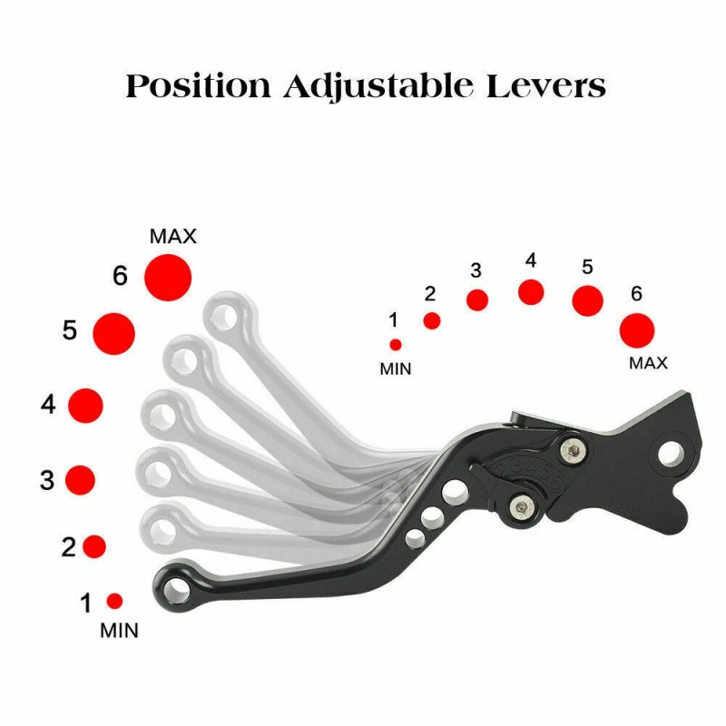 FXCNC For CBR600RR 2007-2022 Brake Clutch Levers CNC Short Adjustable