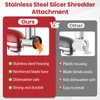 Stainless Steel Slicer Shredder Attachment for KitchenAid Stand Mixers, Large