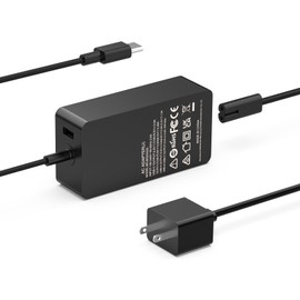 VUOHOEG 65W USB C Portable Charger Compatible with DJI/Specta Flip/Mini Series/Air 3/Air 3S/Mavic 3 Series/Avata 2/Mini 4K/Neo Drone, Controller, Osmo Pocket/2/3, Action 3/4/5 Pro