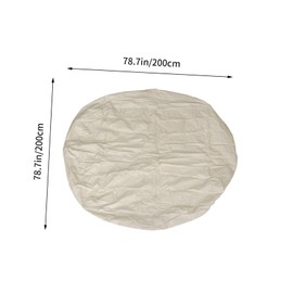 Totority 1Pc Round Hot Tub Cover Durable Protector for Bathtubs Pools Spa Shields Against Rain Debris Versatile Outdoor Use
