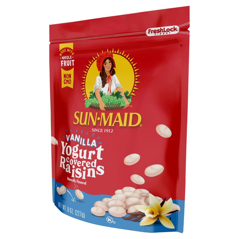 Sun Maid Vanilla Yogurt Raisins, 8-Ounce Bag (Pack of 6)