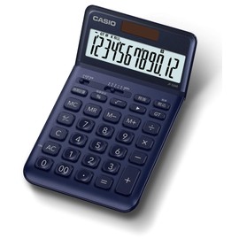Casio JF-S200-NY-N Stylish Calculator, Navy, 12 Digits, Just Type
