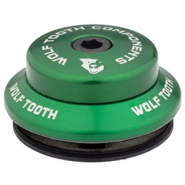 Wolf Tooth Performance IS41/28.6 Upper Headset 7mm Stack Green | Lightweight Aluminium Headset Stainless Steel Bearings Wide Colour Range
