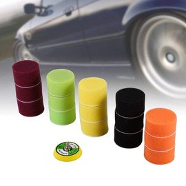 Fydun Flat Polishing Pat Set 16pcs 2" Sponge Flat Polishing Buff Pad Set For Air Sander Car Polisher Thread-M6X1