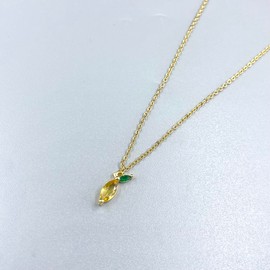 ZMJK Cute Colourful Crystal Apple Strawberry Cherry Peach Grape Lifelike Fruit Pendant Necklace for Women Charm Tropical Fruit Jewelry, extra, Metal, Cubic Zirconia