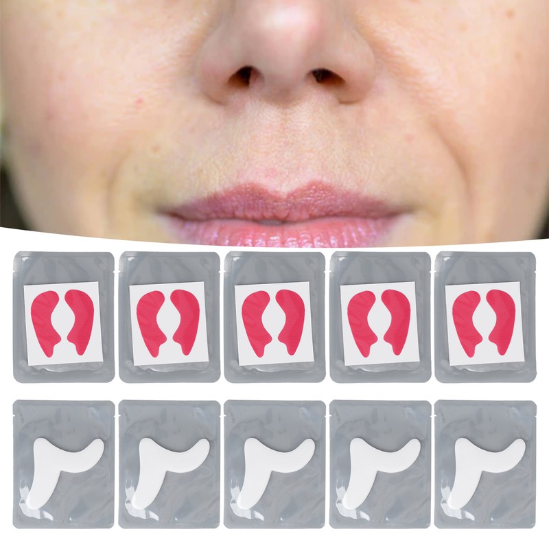 10 Sheet Nasolabial Folds Patch Home Hydrogel Soft Skin Care