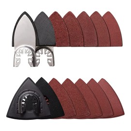 104Pcs Oscillating Tool Detail Sanding Pads, 2Pcs Triangle Sanding Pads and 2Pcs Finger Sanding Pad, 100Pcs Sandpaper