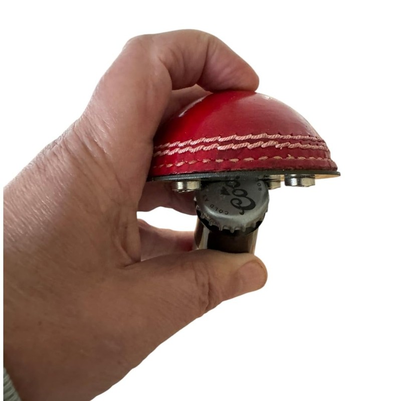 Cricket-Gifts - Half Cricket Ball Bottle Opener | Multipurpose Fridge