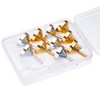 TecUnite 10 Pack Small Metal Funnels with 2 Pack Mini