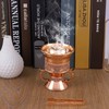 HOCUROAY Metal Incense Burner with Resin, Incense Holder for Counters,