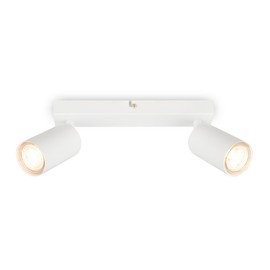 BRILONER - Swivelling Ceiling Light GU10 Socket Max 9W Ceiling Light Lamp Living Room Lamp Bedroom Lamp Kitchen Lamp Ceiling Spotlight Ceiling Lighting Hallway Lamp 25.5cm White