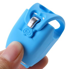 Alomejor Timbre de Bicicleta Negro, Gel de Salice, Adecuado para Ciclismo al Aire Libre, Uso para Sonido Seguro, Azul