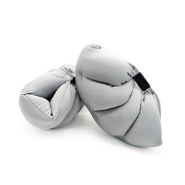 TONG YUE Foot Pillow, Compression, Beautiful Legs Pillow, For Restful Sleep, Legs Pillow, Prevents Snoring, Pleasant Sleep Pillow, Ergonomic, Gray, Set of 2