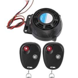 VOBOR Motorbike Alarm, Motorbike Alarm System Easy to Install Ultra-Low Power Consumption, 105-125db Motorcycle Remote Control Alarm Horn Anti Theft Security System