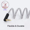 CableCreation 3.5mm Aux Cable 6FT/1.8M, 90 Degree 3.5mm Male to
