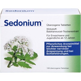 Sedonium zur Anwendung bei leicht nervöser Anspannug und bei Schlafstörungen