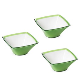 Omada Design Kitchen Bowl 16.9 oz, Unbreakable Acrylic Salad Bowl, Dishwasher Washable, Made in Italy, Square Line