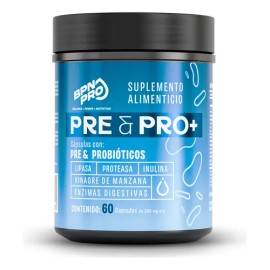 Probióticos + Prebióticos | Inulina, Enzimas Digestivas, Papaya, Bromelina, Lipasa, Vinagre de Manzana | Apoya La Digestión, Absorción de Nutrientes Y Bienestar General | Pre&Pro BPN PRO 60 Cápsulas
