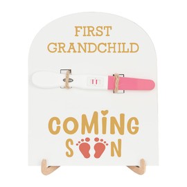 Pregnancy Announcement for Grandparents Promoted To Grandparents Pregnancy Reveal Gift for Parents Grandparents Grandma Grandpa Test Keepsake Wooden Sign