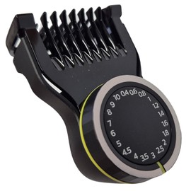 Adjustable Beard Comb Attachment, Beard Comb Attachment with 20 Length Settings (0.4-10mm) Compatible with OneBlade QP6507 QP6530 QP6531 QP6532 QP6541 QP6542 QP6551 QP6552 QP6651 QQP66 52 QP401