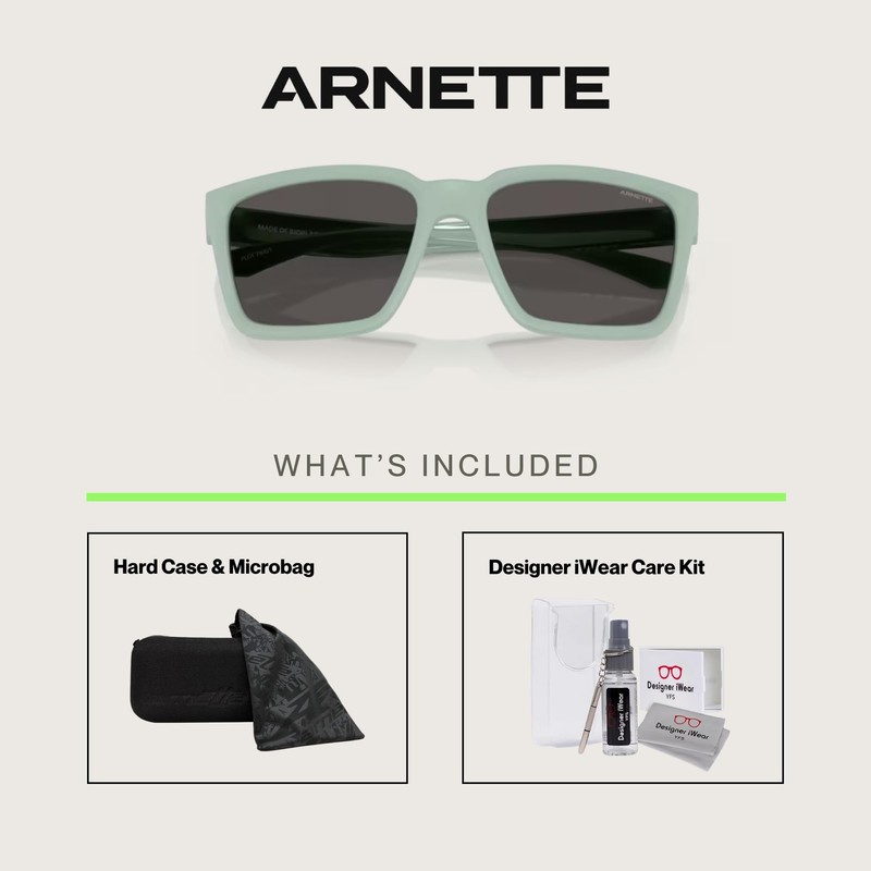 ARNETTE Plot Twist AN4346 296487 57MM Mint Matte Top/Shiny/Dark Grey