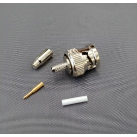 DLS (10 PACKS) BNC Male Crimp RG174 RG179 RG316 LMR100 Cable Connector-USA Seller