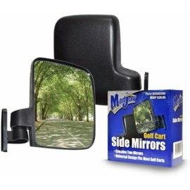 MadJax Golf Cart Side Mirror Set | 180° Fully Adjustable Golf Cart Mirror Universal Design | Sold as Pair