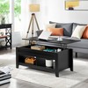 Yaheetech Black Coffee Table, Lift Top Coffee Table with Hidden