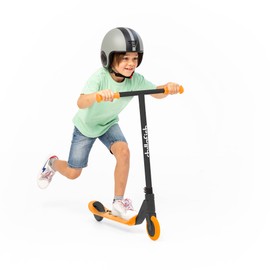 Chillafish Stunti Lightweight Stunt Scooter with Integrated Brake, 360° Handlebar Turning, Extra Wide Handlebar, Ginger