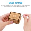 Huntmic Queen Wood Music Boxes, Antique Engraved Musical Boxes Case
