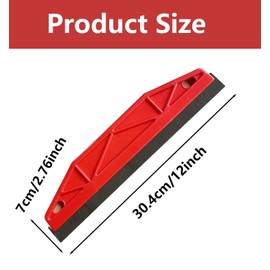 Paint Edger Tool 12 Inch Paint Trim Guard Paint Trim Guard Wallpaper Scraper Edge Painting Tool for Removing Wallpaper Paint, Filling Putty, Repairing Drywall and Plaster Scrapes (Red)