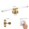 URSOLA 24" Modern LED Bathroom Light Fixtures, Golden 3CCT Dimmable