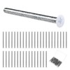 40pcs Extra Long Outlet Screws 6-32 x 2 Inch White