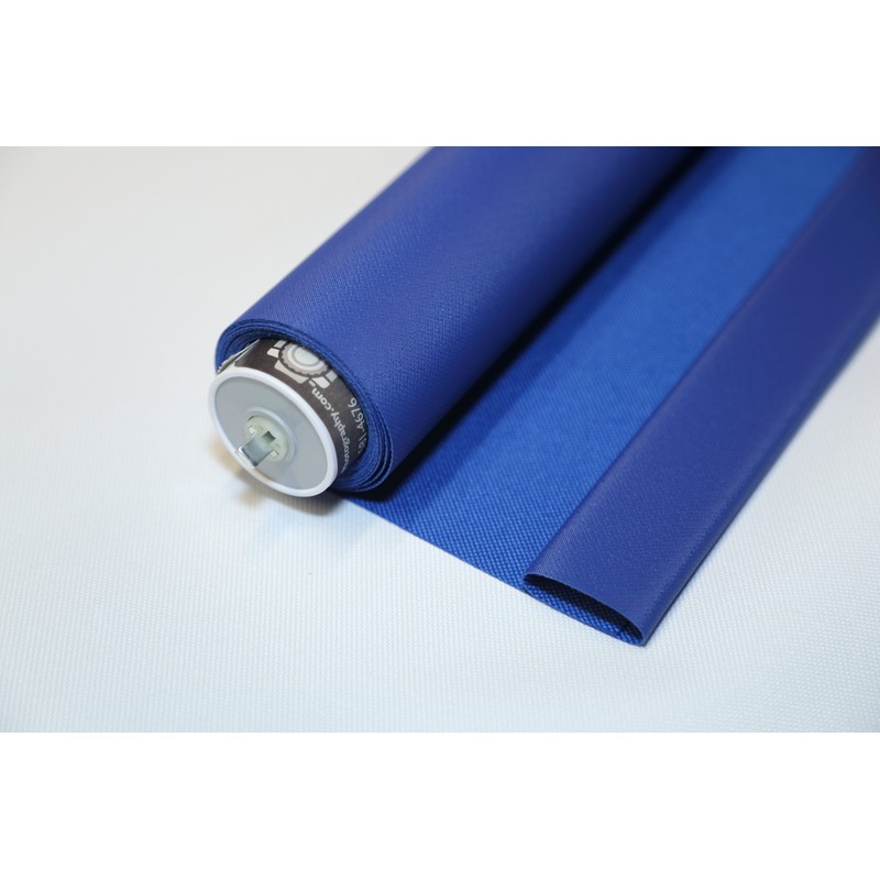 White Large Spring-Powered Roll-Up/Pull-Down Background Before & After