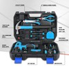 Universal 27 Pcs Blue Portable DIY Repair Hand Tool Kit