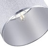 Modern and Designer Mini Diamond Silver Glitter Fabric Lamp Shade