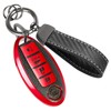 CTRINEWS for Nissan Key Fob Cover with Carbon Fiber Style
