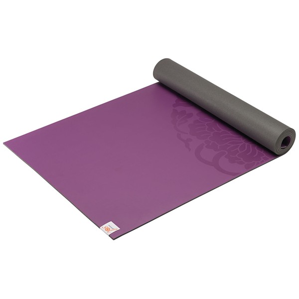 Gaiam Yoga Mat - Premium 5mm Dry-Grip Thick Non Slip Exercise & Fitness Mat for Hot Yoga, Pilates & Floor Workouts (68" or 78"L x 24" or 26"W x 5mm)